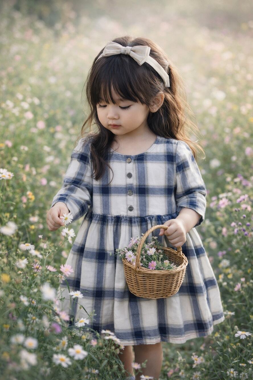 Collecting Autumn Treasures With You Old Navy Plaid Dress 18-24mths